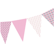 Banderín patchwork rosa